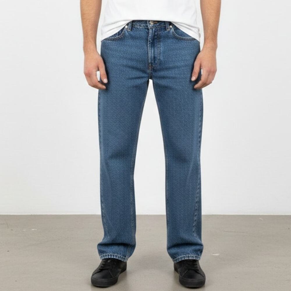 Men’s Rivet Supply Co. Rugged Denim Workwear 32x29 Medium Wash Jeans Relaxed Fit